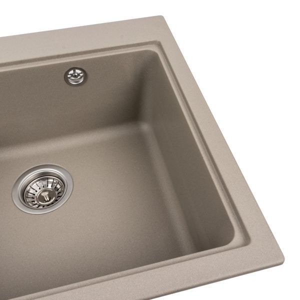 Granite kitchen sink VALESO VESTA 5852 matte titanium