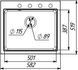 Granite kitchen sink VALESO VESTA 5852 matte titanium - photo 5