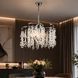 Crystal pendant chandelier S2493/5, chrome - photo 1