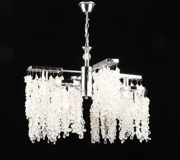 Crystal pendant chandelier E2687/4+4, chrome