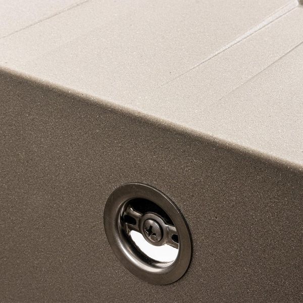 Granite kitchen sink VALESO LIANA 6243 matte titanium