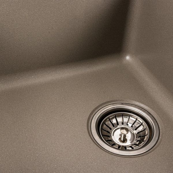 Granite kitchen sink VALESO LIANA 6243 matte titanium