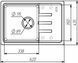 Granite kitchen sink VALESO LIANA 6243 matte titanium - photo 6