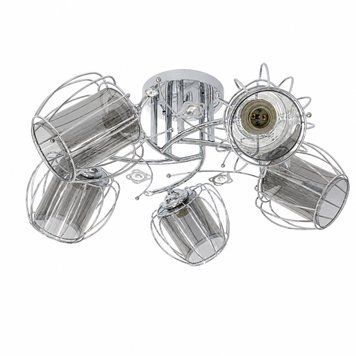 Стельова люстра на 5 плафонів 91187B/5 хром 3129836346 фото
