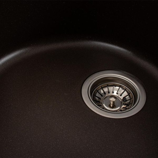 Granite kitchen sink VALESO SOUL 6250 matte dark rock
