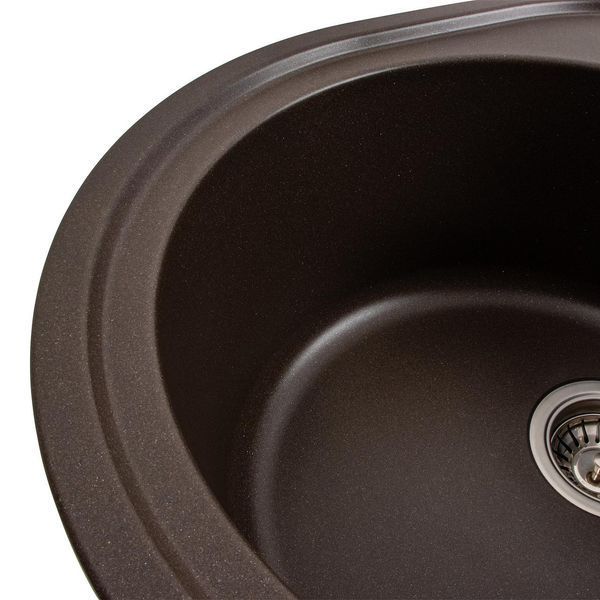 Granite kitchen sink VALESO SOUL 6250 matte dark rock