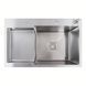 Kitchen sink stainless steel CM 78*50C R VALESO Handmade with recessed ledge (3.0/0.8)