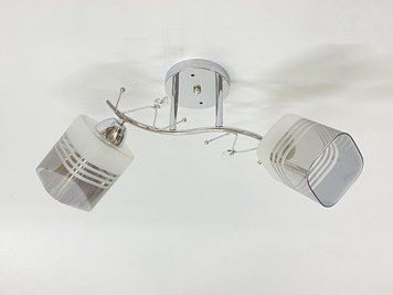 Стельова люстра на 2 плафони 91186B/2 хром 3129836304 фото