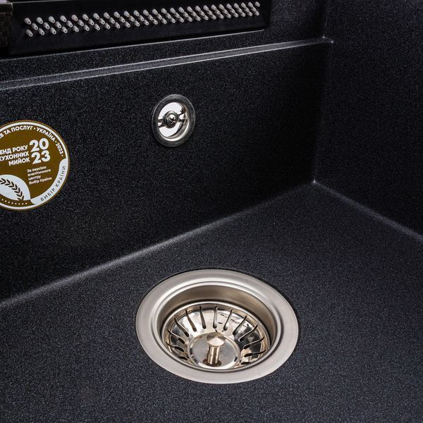 Granite kitchen sink VALESO VIVA 5149 matte carbon