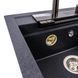 Granite kitchen sink VALESO VIVA 5149 matte carbon - photo 6