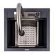 Granite kitchen sink VALESO VIVA 5149 matte carbon - photo 1