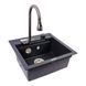 Granite kitchen sink VALESO VIVA 5149 matte carbon - photo 3
