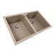 Granite sink titanium VALESO 7950 VIATRIX (double bowl, matte) - photo 2