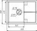 Granite kitchen sink VALESO 6550 CRIPTA (morion) - photo 8