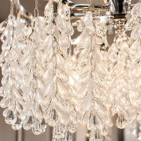 Crystal pendant chandelier VALESO E2690/5, chrome