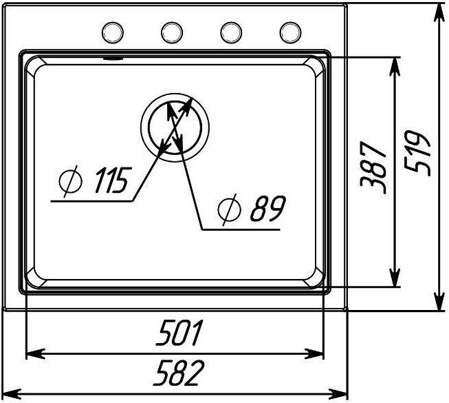 Granite kitchen sink VALESO VESTA 5852 matte grey monsoon